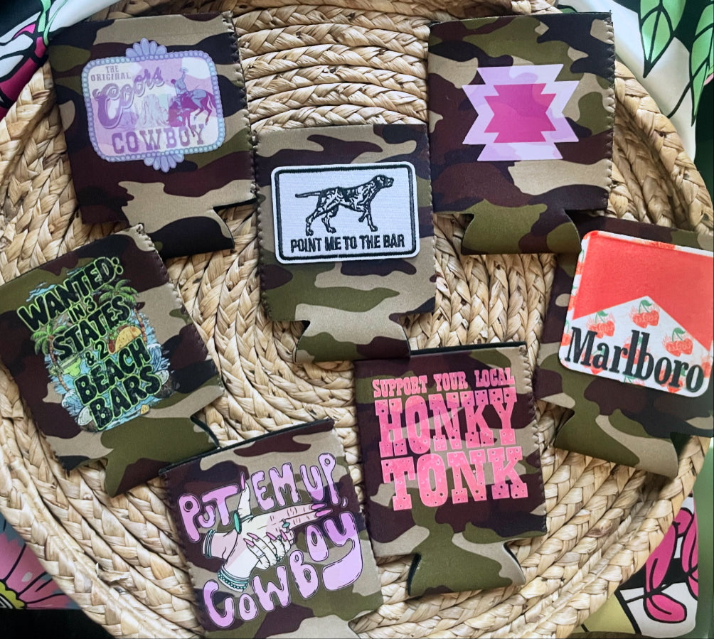 camo koozies