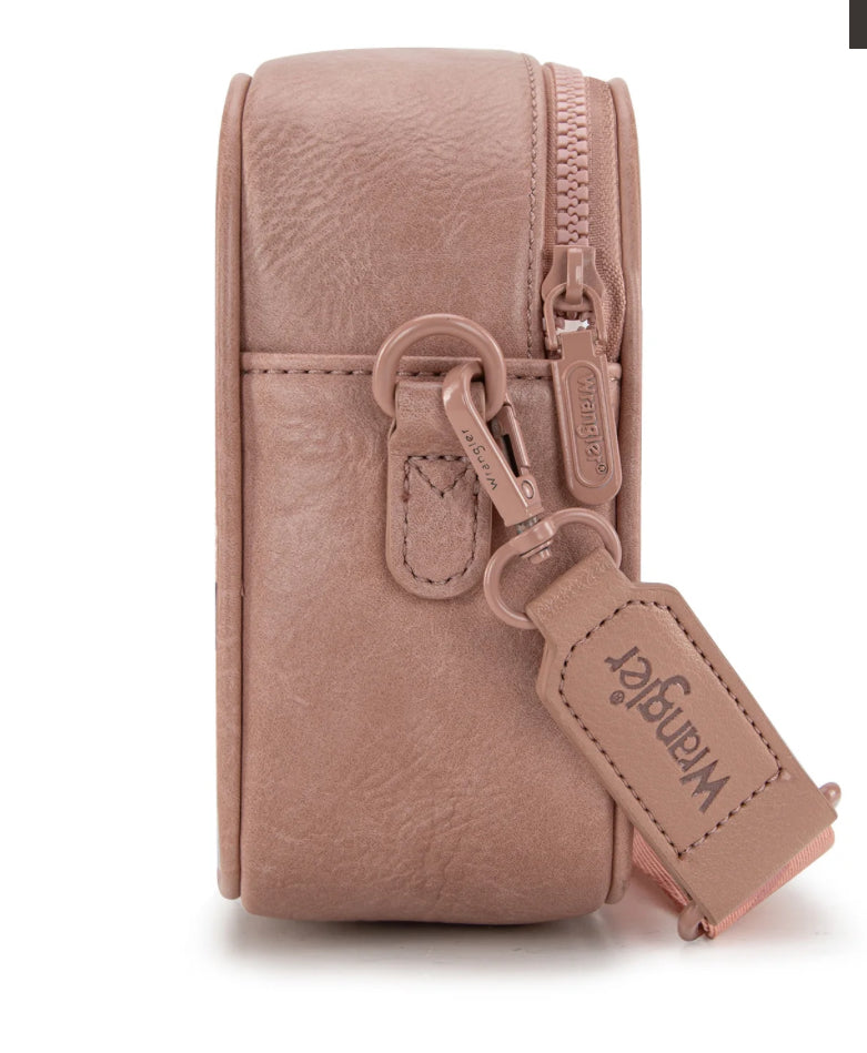 dark pink wrangler clear crossbody