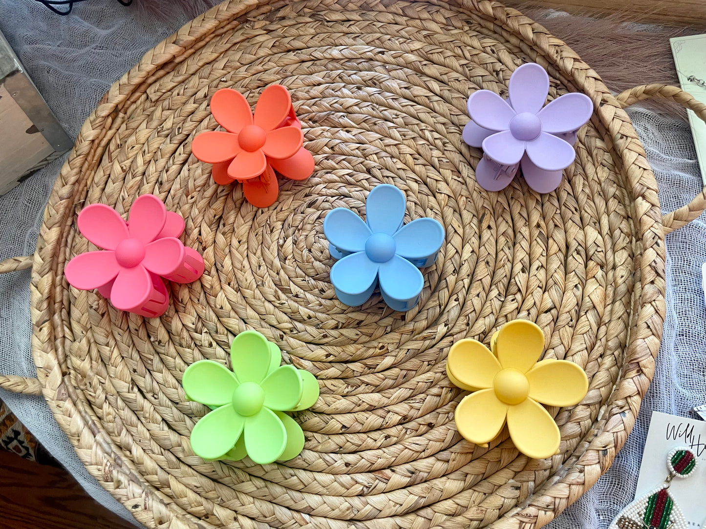 Flower Claw Clips
