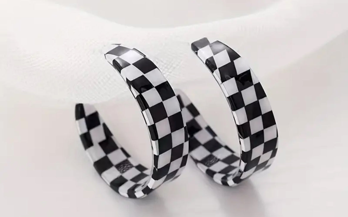 black checker hoops