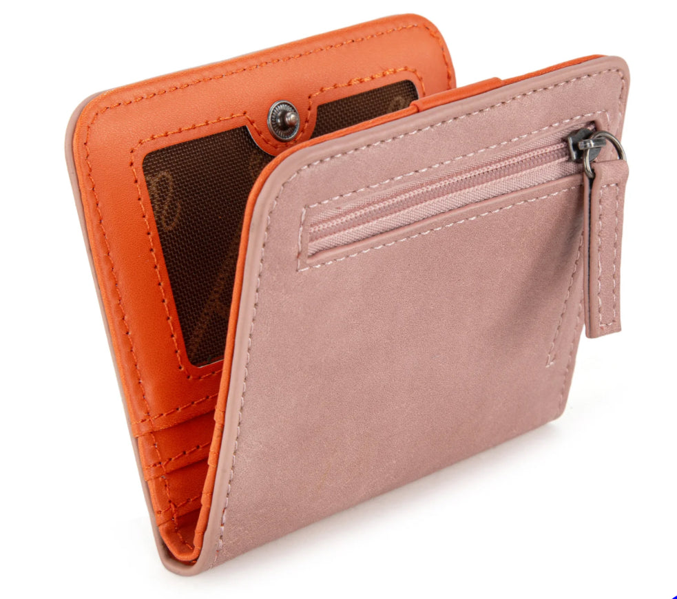 pink wrangler bi-fold wallet/card holder
