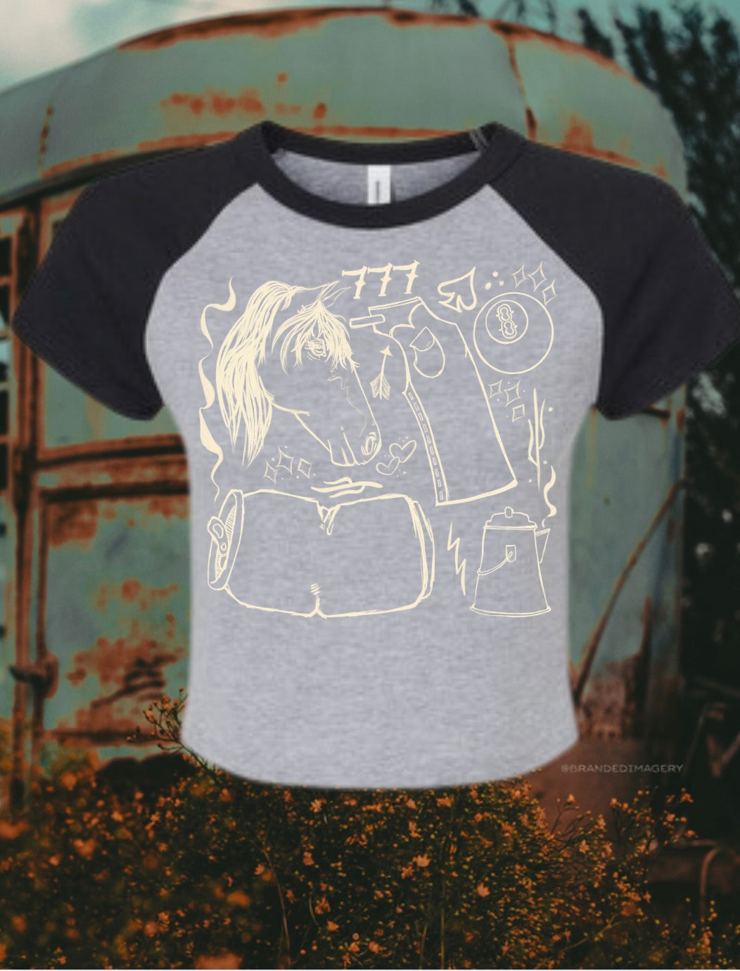 Branded flash baby tee