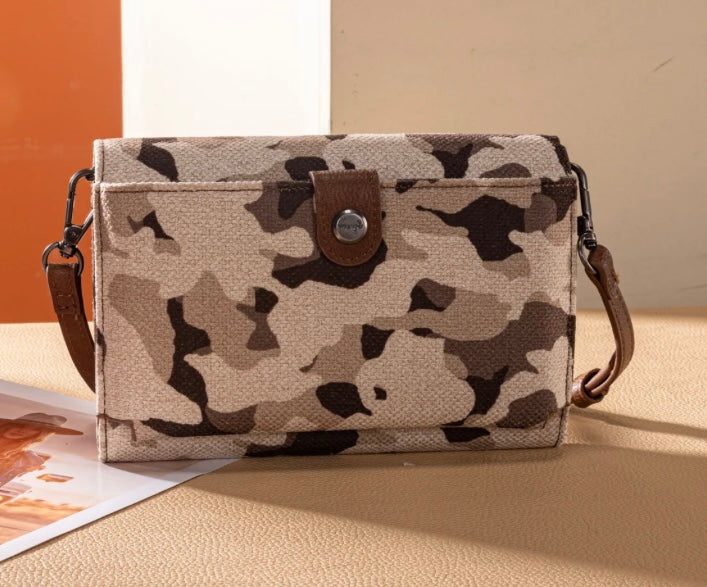 Wrangler Camo Canvas Crossbody
