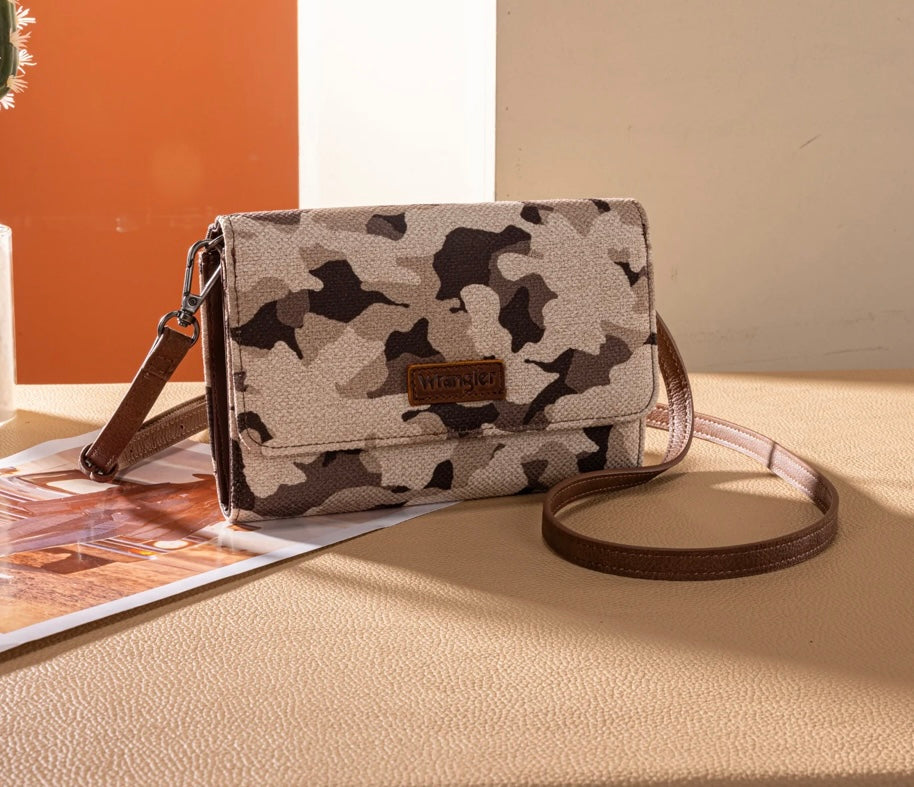 Wrangler Camo Canvas Crossbody