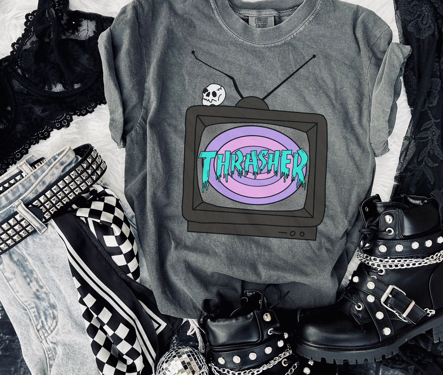 Thrasher Tv tee