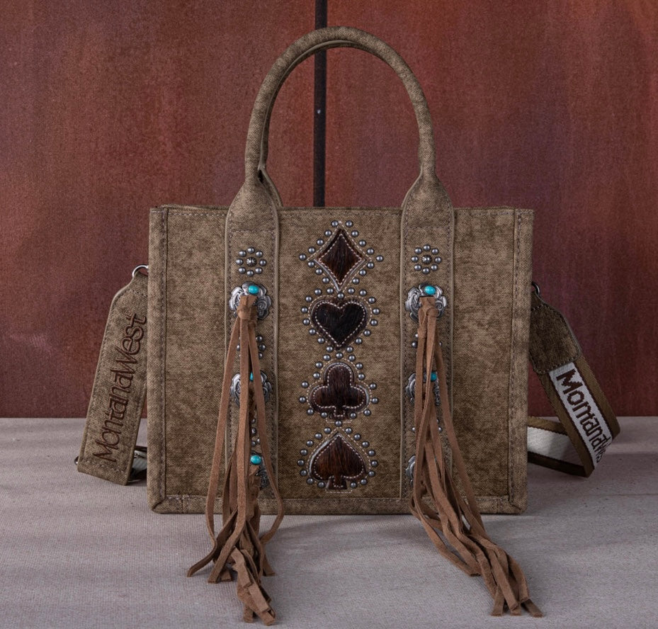 Concho Tassel Tote/Crossbody