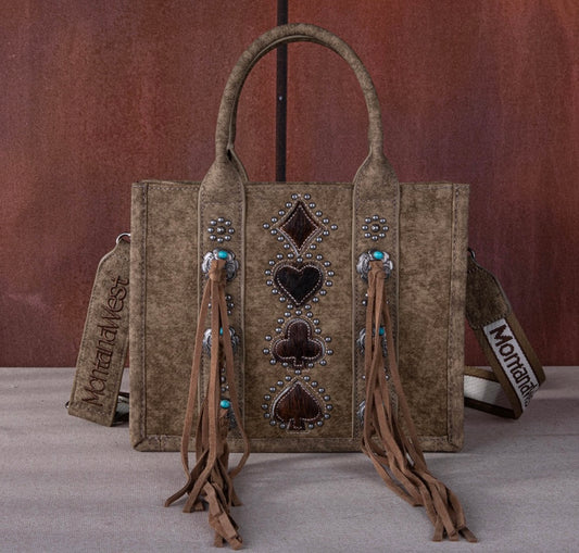 Concho Tassel Tote/Crossbody