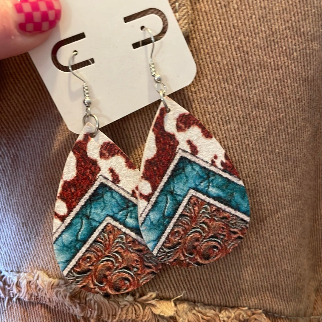 western earrings