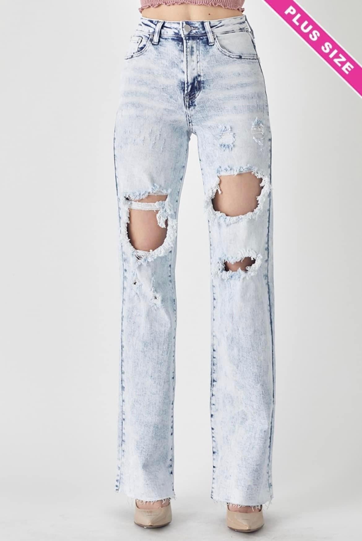 Risen Plus Size Jeans