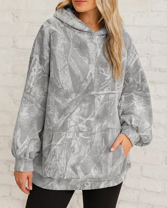 Gray Camo Hoodie