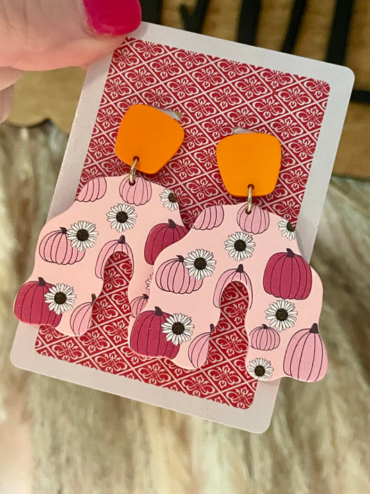 floral pumpkins