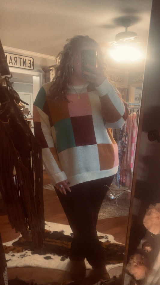 Color Block Sweater