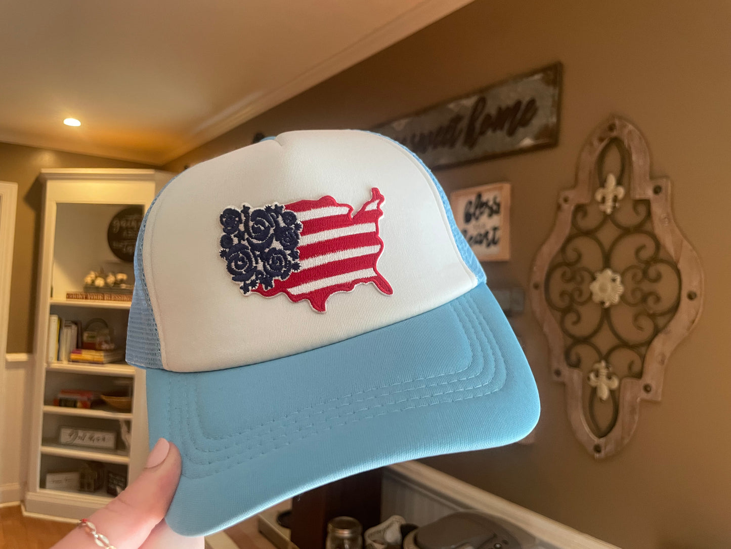 Floral Merica Trucker