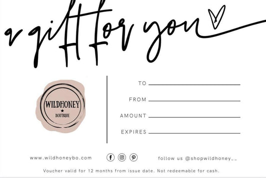 Wild Honey Boutique Gift Card