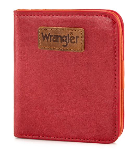 red wrangler bi-fold wallet/card holder
