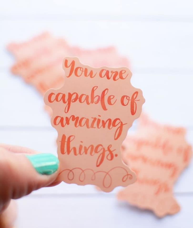 amazing things sticker