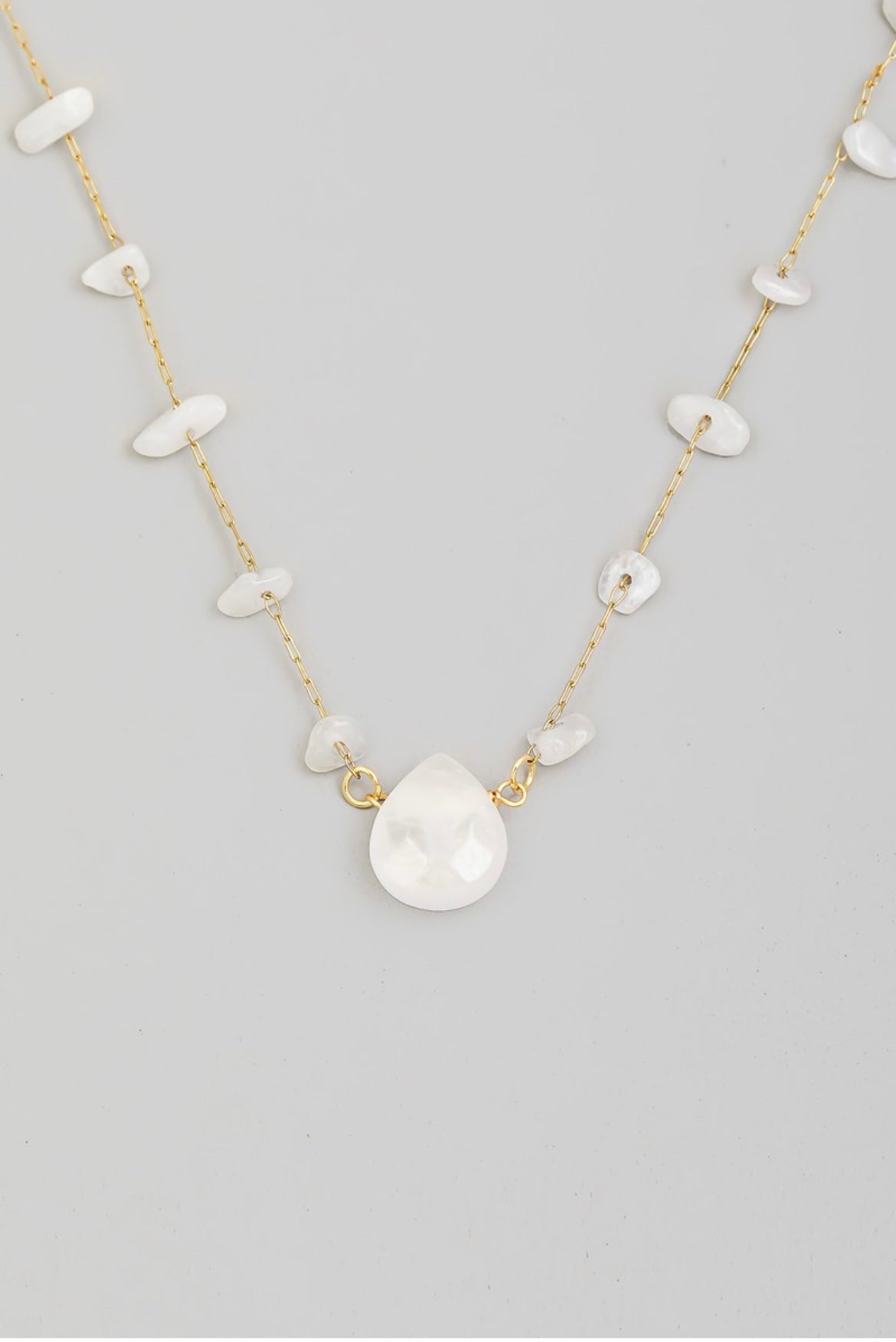 White Stone Necklace