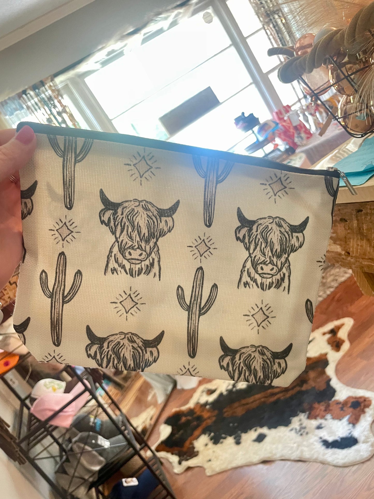 western cosmetic bag