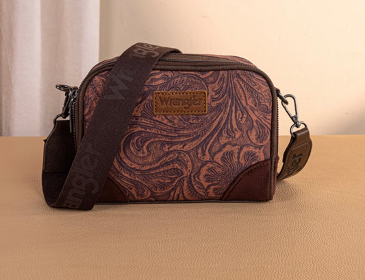 vintage floral wrangler crossbody