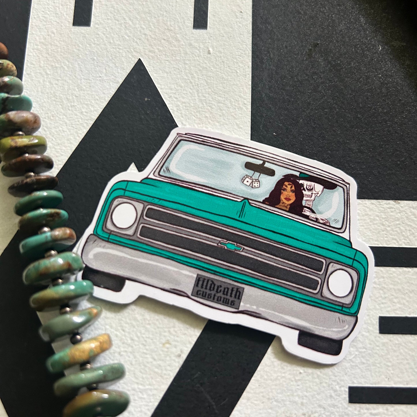 Til death customs Sticker