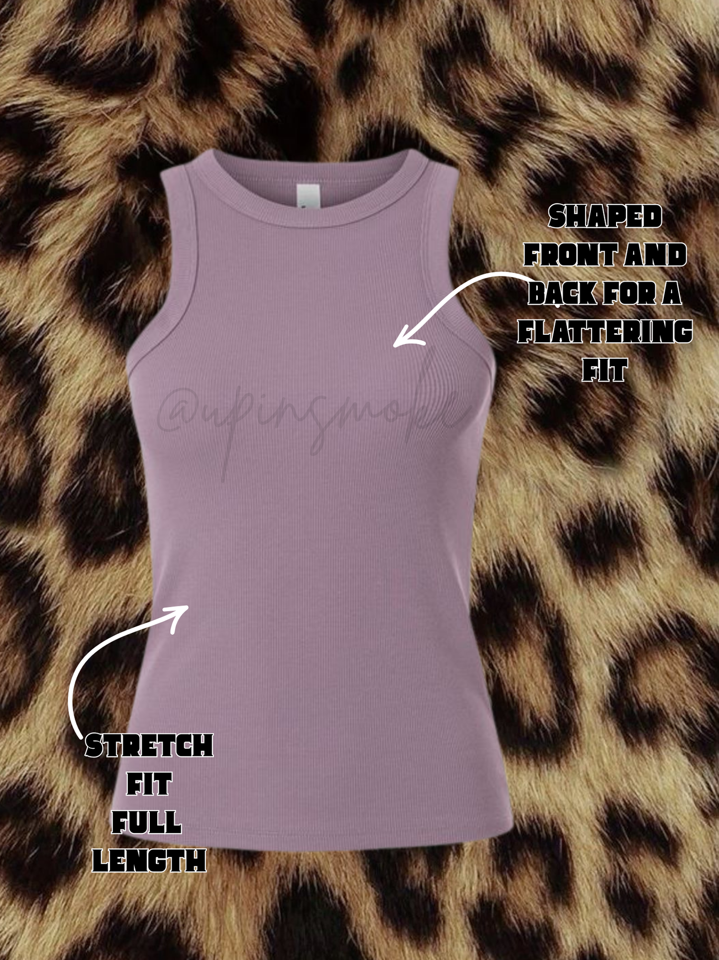 Standing still ribbed baby tank